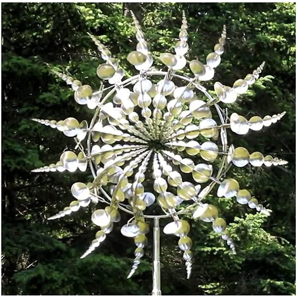 White Kinetic Windmill Spinner N9571
