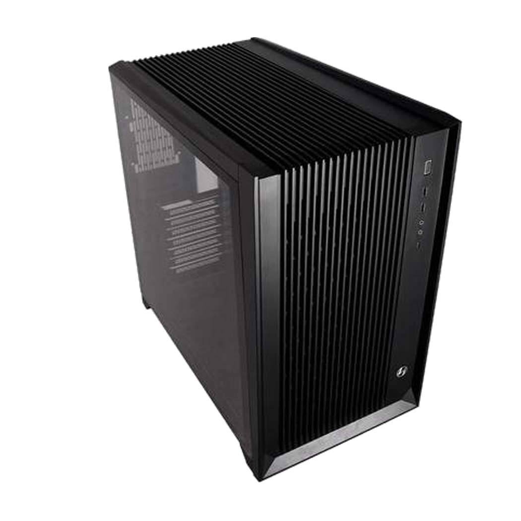 Black SECC Tempered Glass ATX Mid Tower Computer Case C9068