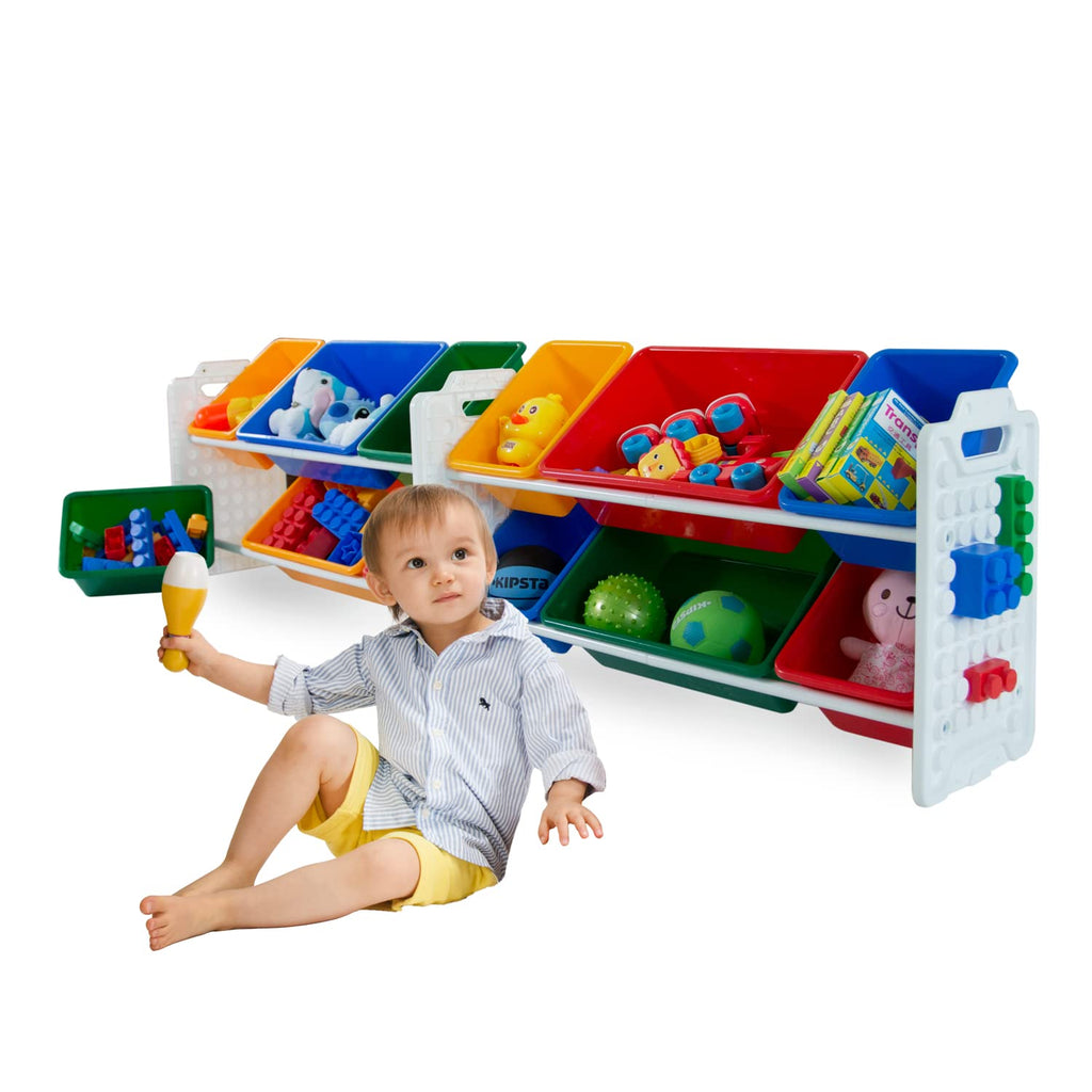 12 Removable Storage Bins Toy Organizer Y357