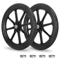2 Pcs 20" Flat Free Tire and Wheel with 3/4" & 5/8" Bearing J196