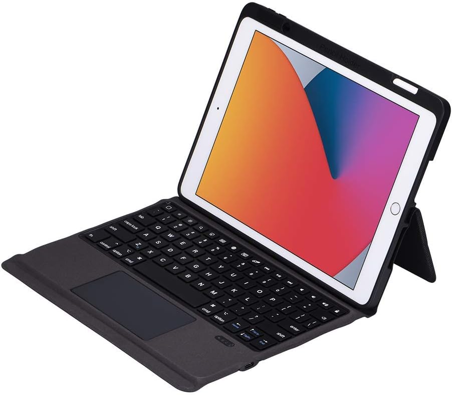 10.2/10.5 Inch iPad Case with Keyboard and Pencil Holder F27401