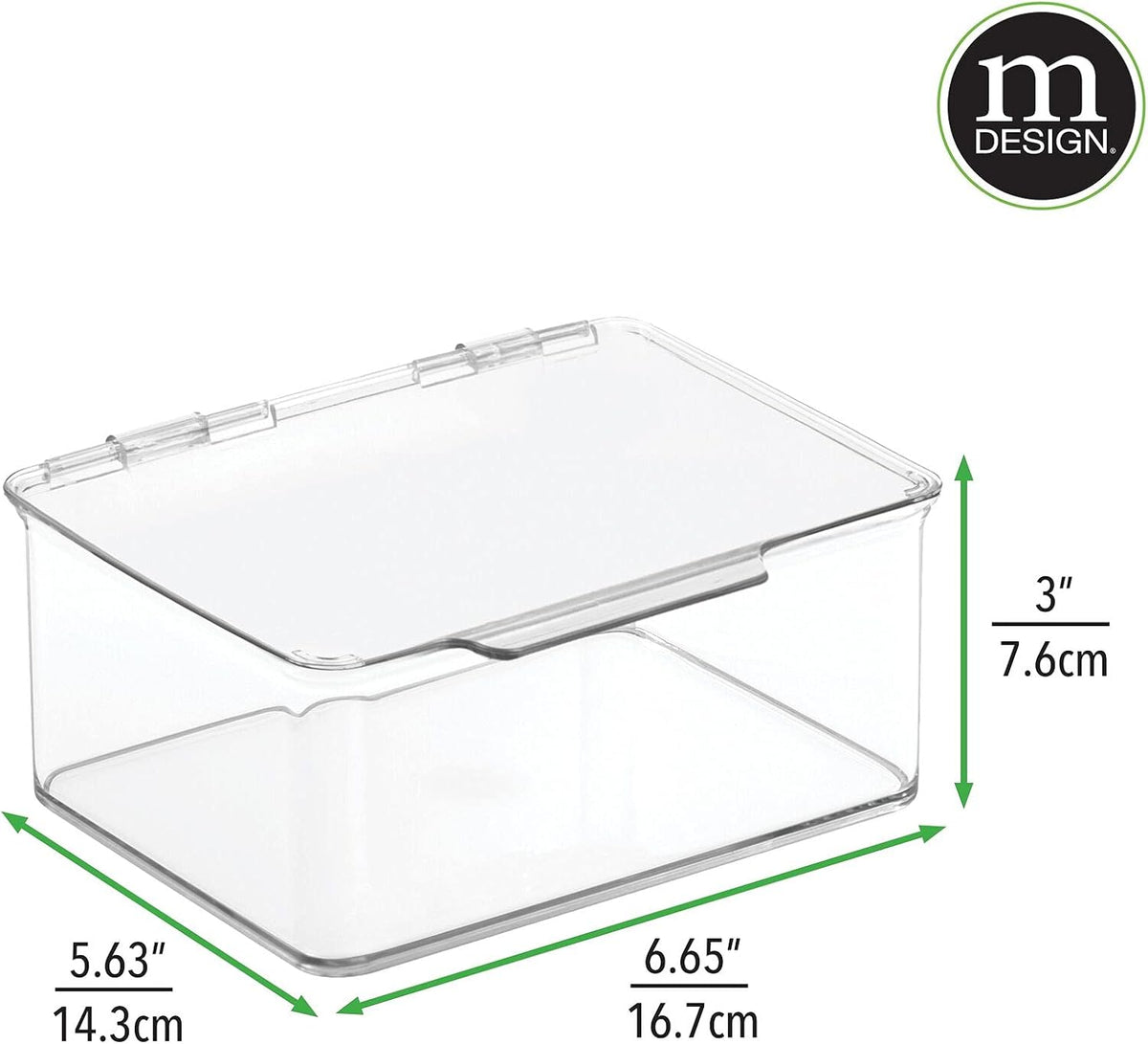 Clear 8 Pack Plastic Stackable Storage Bin with Lid O519
