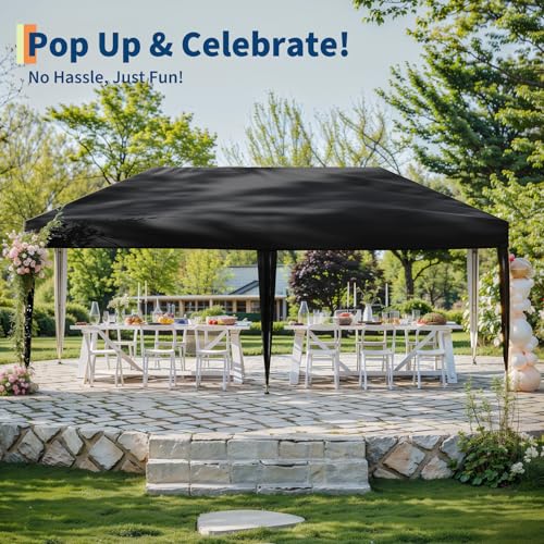White Pop Up Canopy Tent with Roller Bag F8967