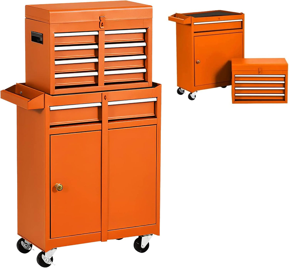 5 Drawer Rolling Tool Chest with 4 Wheels and 2 Lock V723528