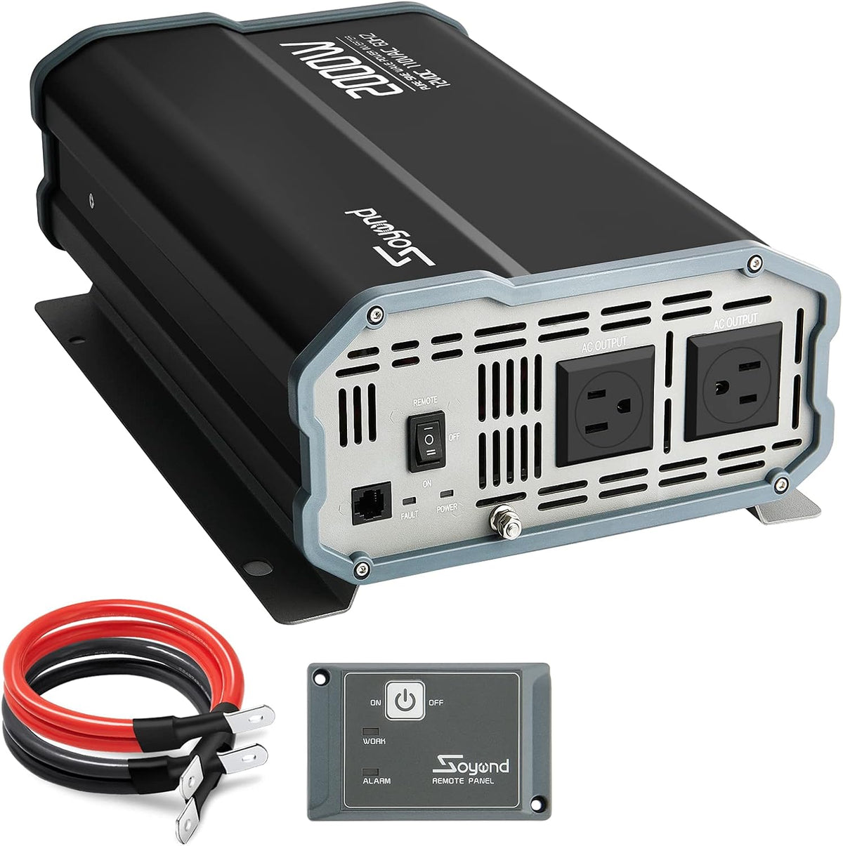Pure Sine Wave 2000 Watt Power Inverter with Remote Controller X82530