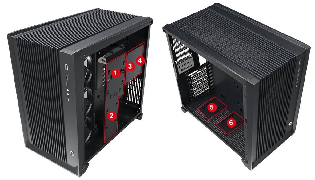 Black SECC Tempered Glass ATX Mid Tower Computer Case C9068