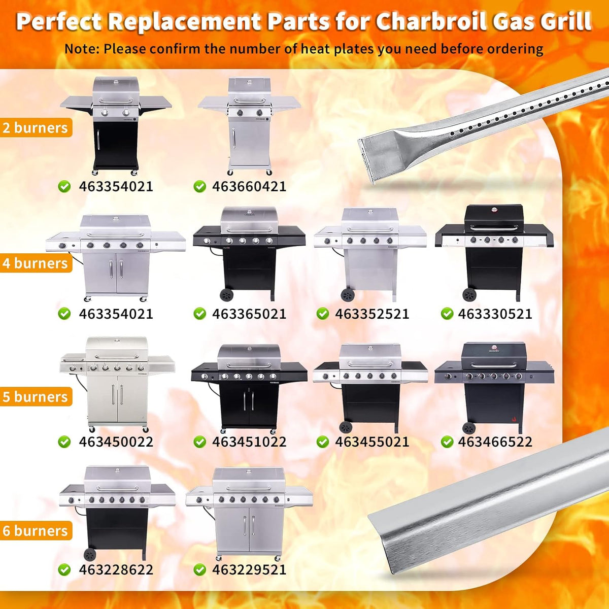 Grill Burners and Heat Tent and Grill Grates Q438954