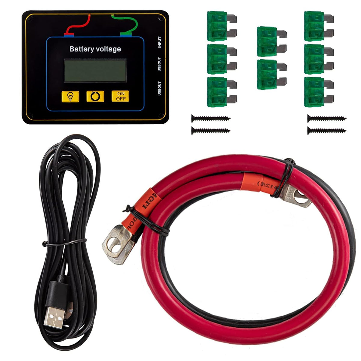 3000W Modified Sine Wave Inverter DC 12V to AC 120V with LCD Display C224