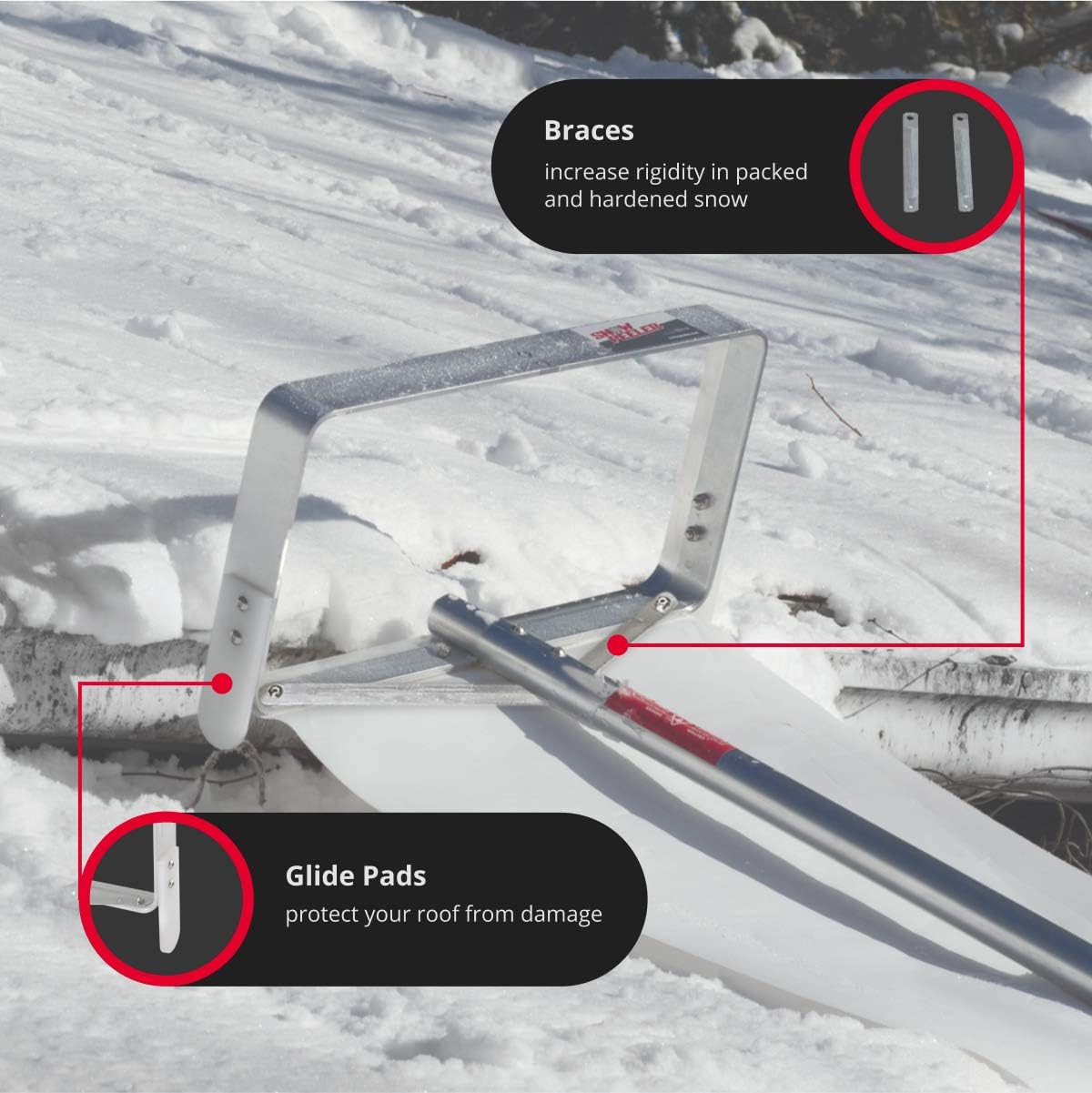 20 ft. Reach Aluminium Roof Snow Removal Tool D629