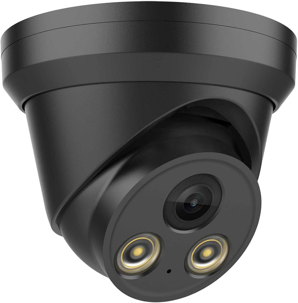 4K 8MP Full Color Night Vision POE IP Security Camera, 2.8mm Fixed Lens, Built-in Mic, IP67 Waterproof E1902