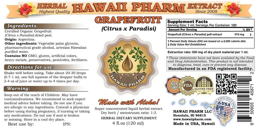 Organic Dried Peel Liquid Extract 2 oz Z13034