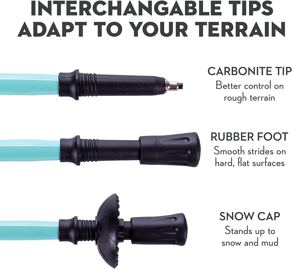 Aluminum Trekking Pole with Interchangeable Tips Q7482