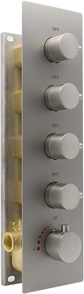 3-way Brass Thermostatic Shower Valve, Chrome J998442