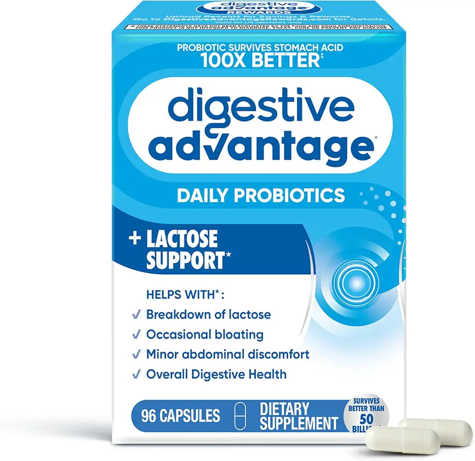 Probiotics + Lactase Digestive Enzymes 96ct D307892