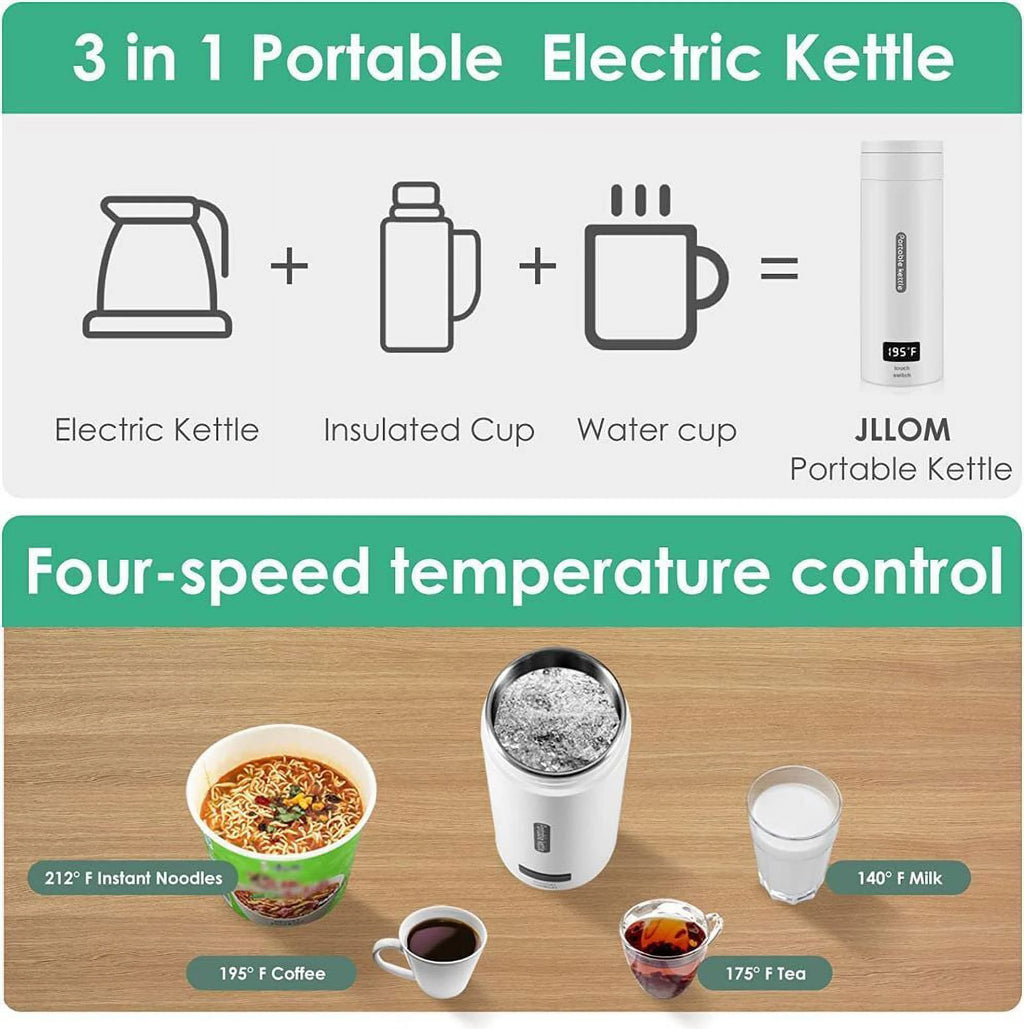 Electric Stainless Portable Travel Kettle 380ml S5233