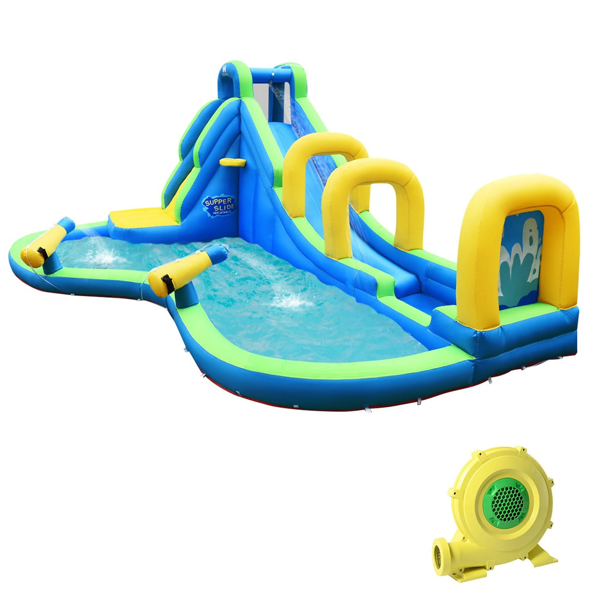 Inflatable Water Park Bounce House V90455