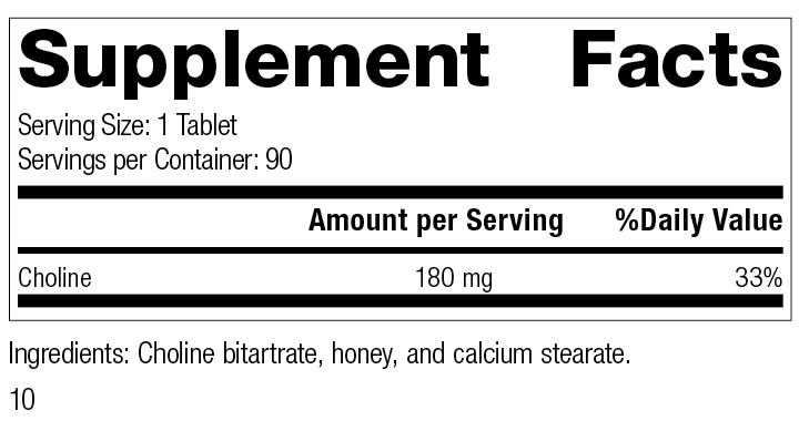 Choline 90 Tablets N354