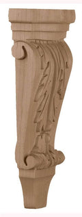 Small Acanthus Pilaster Corbel, Red Oak X915205
