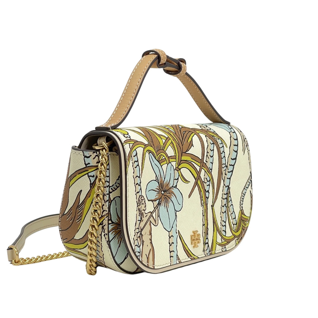 Printed Leather Top Handle Crossbody Bag B643533