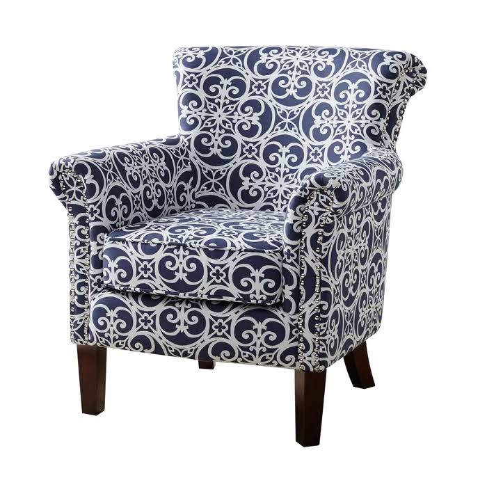 Navy/White Armchair S51883