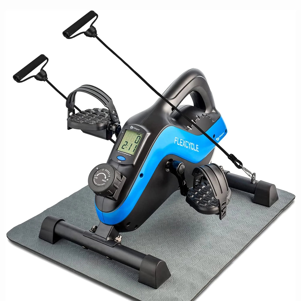 Blue Stationary Bike Pedal Exerciser E444546