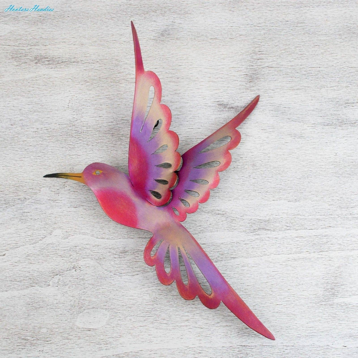 Purple Steel Bird Wall Decor S610