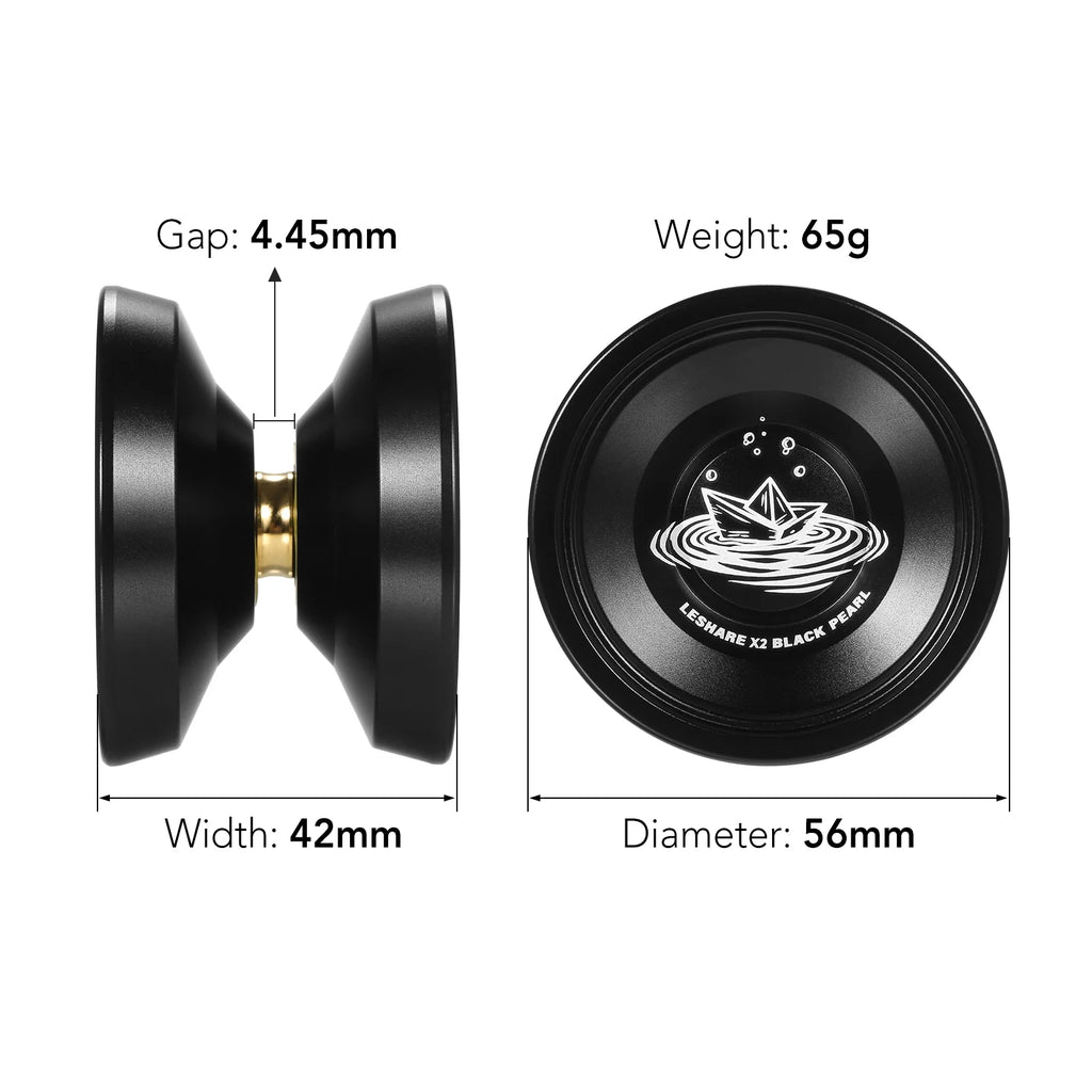 Aluminum Yoyo Ball with Bearing Strings and Glove D2928