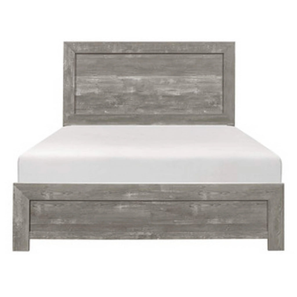 Queen Bed with Panel Headboard and Footboard P312