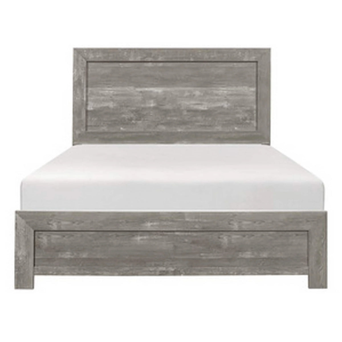 Queen Bed with Panel Headboard and Footboard P312