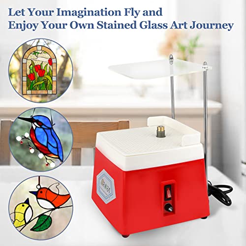 110V 65W Portable Stained Glass Grinder Kit with Diamond Grinder Bit A976