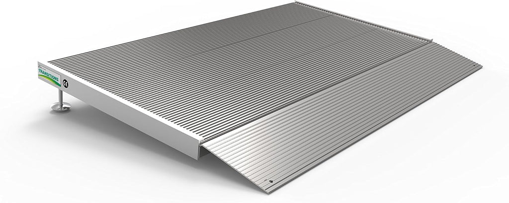 Aluminum Threshold Ramp with Adjustable Height, 12" L x 36" W, Pack of 2 D3885