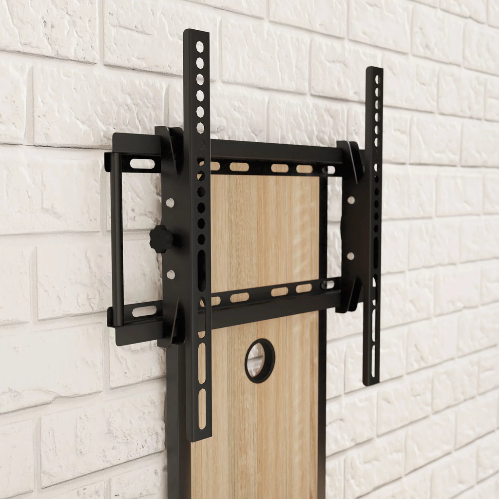 Wood & Metal 2-Shelf TV Stand with Mount A6835