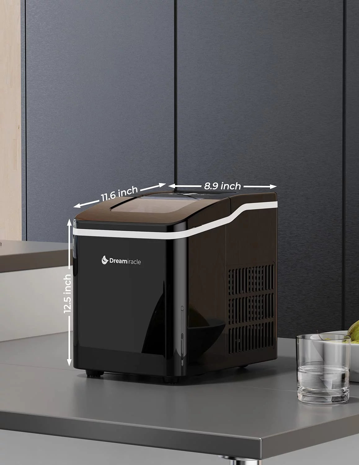 Countertop Ice Maker 2 Ice Sizes 28 lbs Self-Clean Z3101