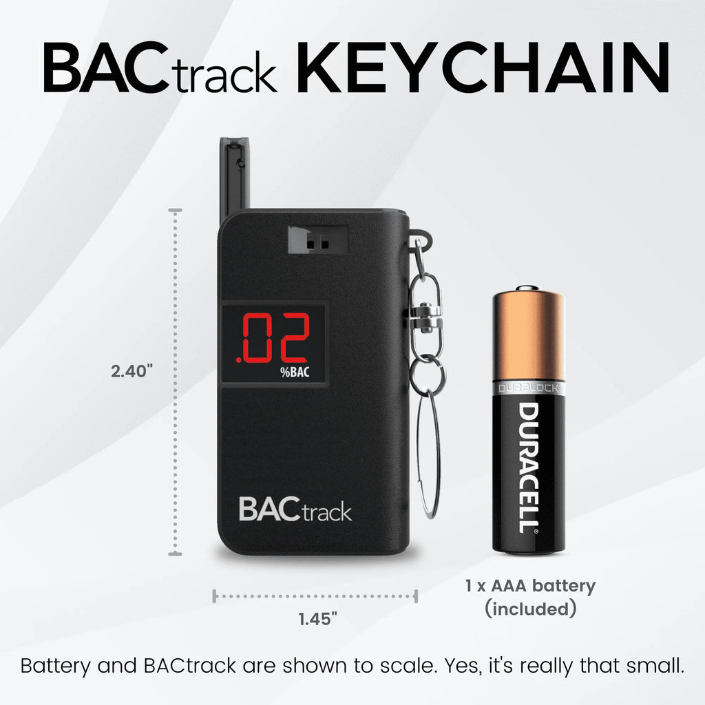 Black Keychain Breathalyzer L43549