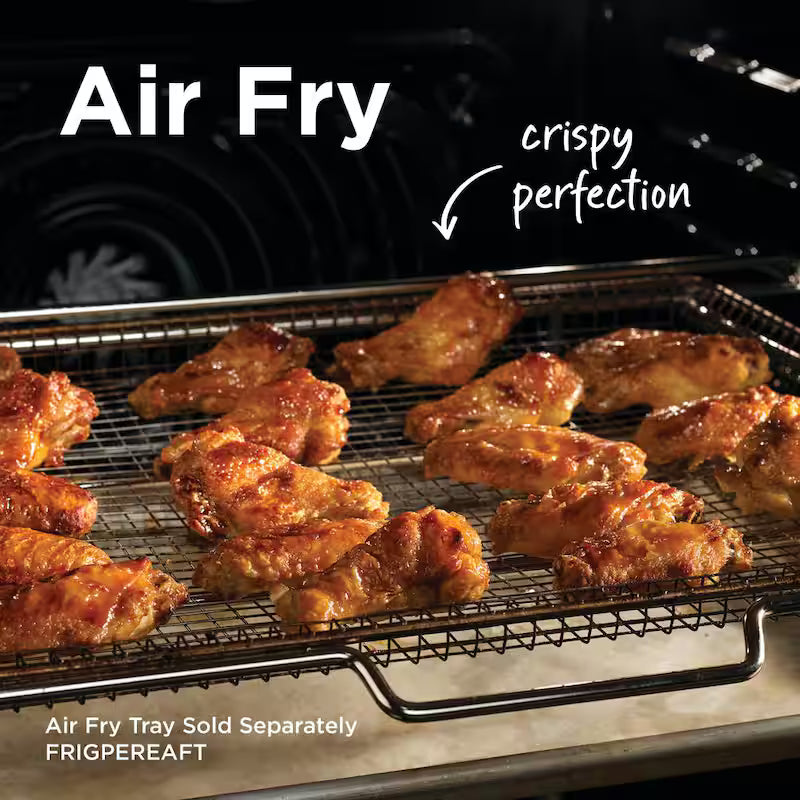 30 in. 6.2 cu.ft. 5 Element Slide-In Electric Range with Convection and Air Fry Stainless Steel U2739