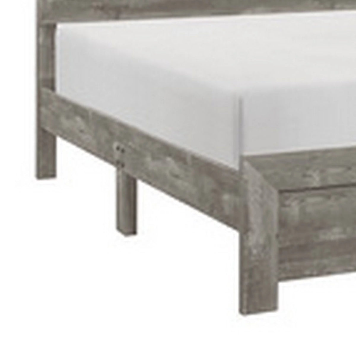 Queen Bed with Panel Headboard and Footboard P312