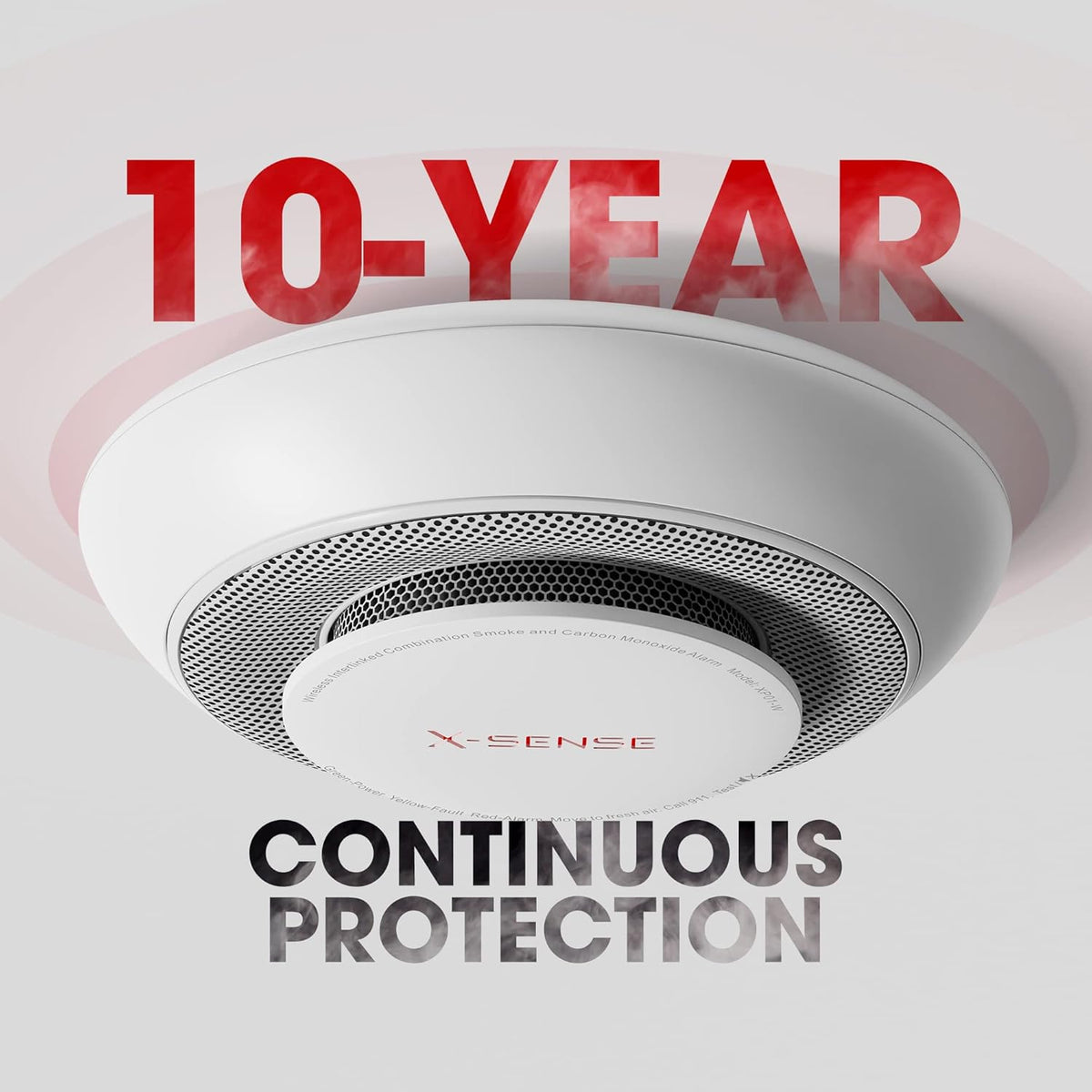 3-Pack Wireless Smoke Carbon Monoxide Detector Alarm C114