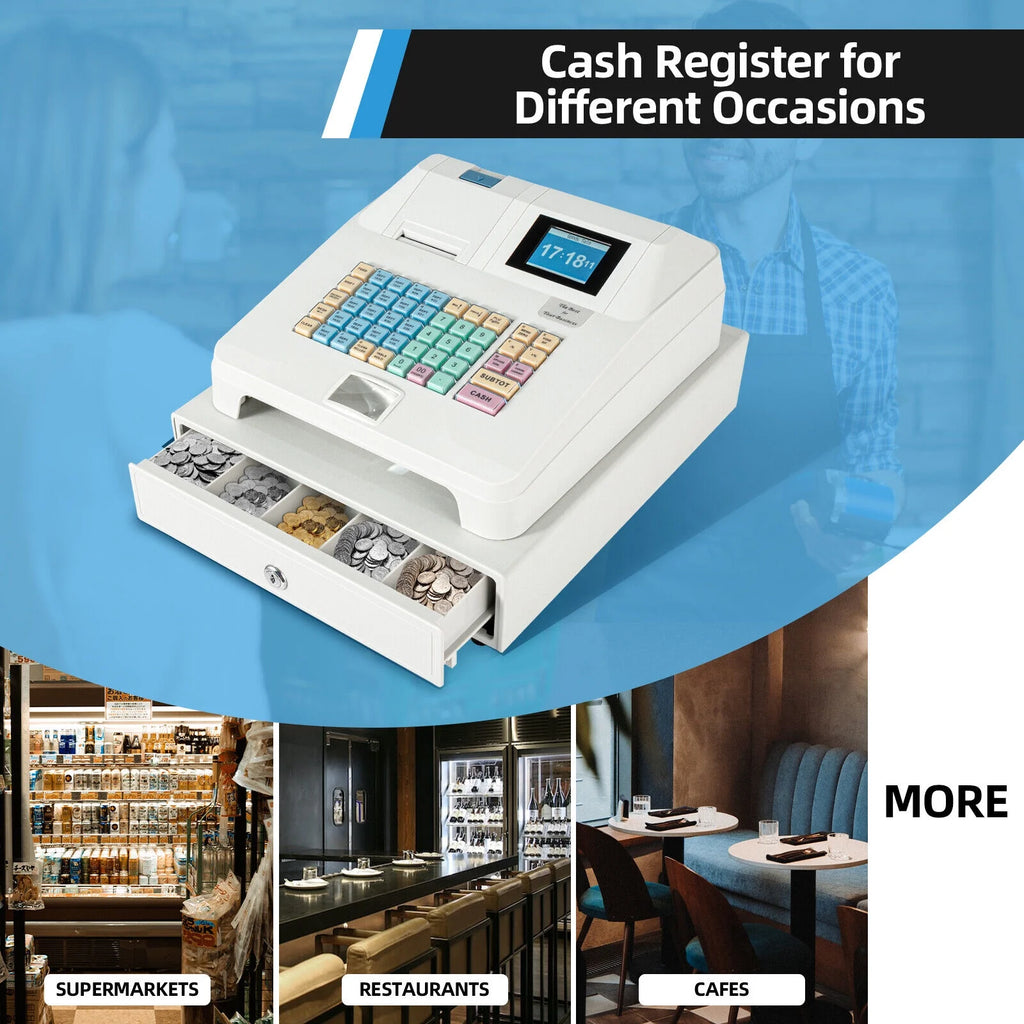 48-Key Cash Register POS System with Drawer U6572