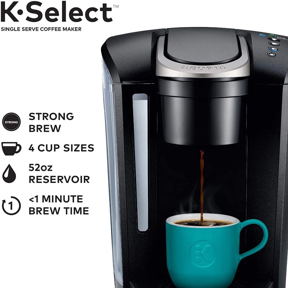 Single Serve K-Cup Pod Coffee Maker, Matte Black Z401