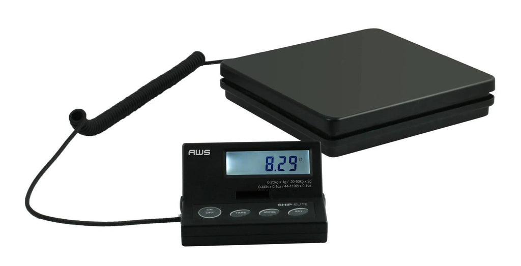 Black Low Profile Shipping Scale with Backlit LCD B861889