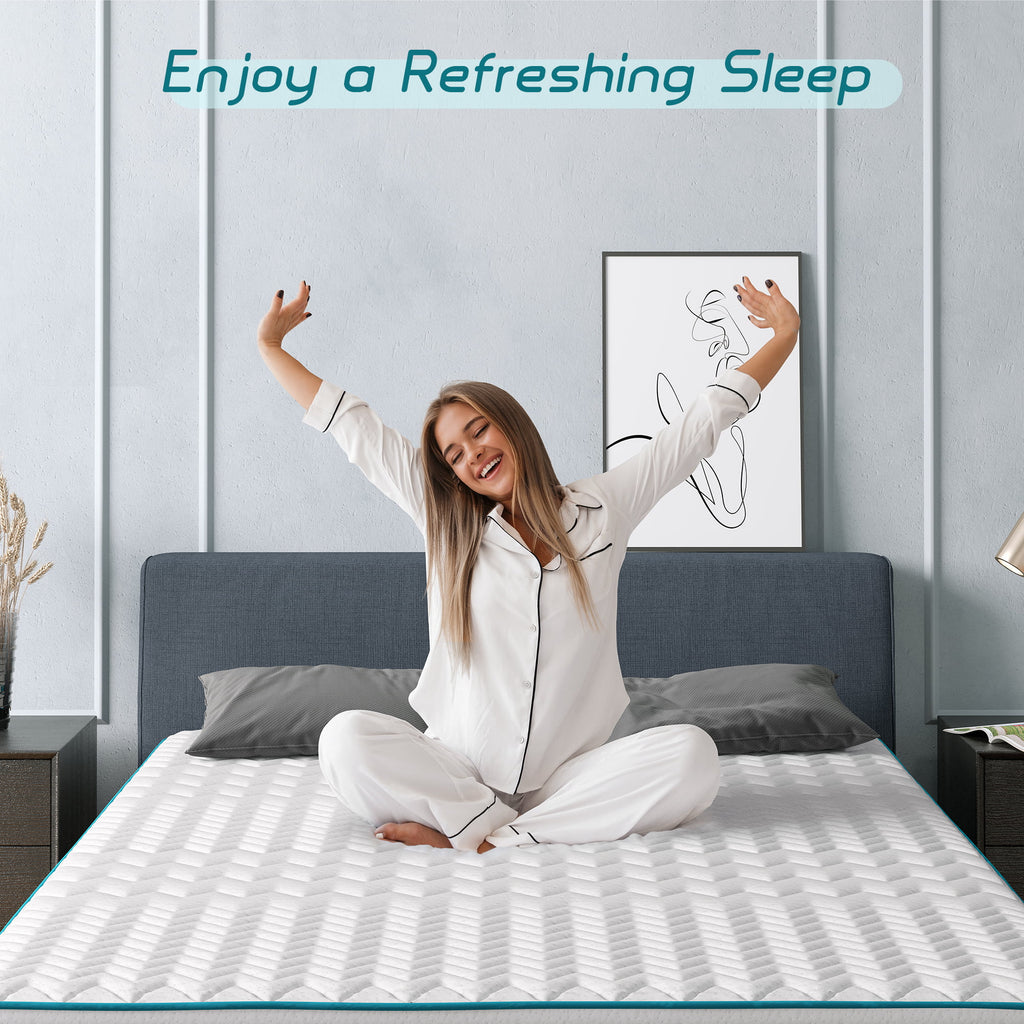 Full Size 10 inch Bamboo Charcoal Memory Foam Hybrid Mattress I374114