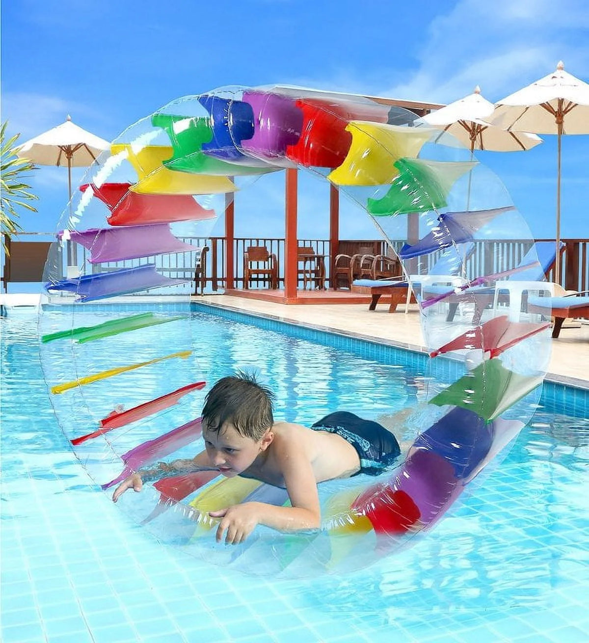 Inflatable Water Wheel Roller Float 52 Diameter V5056