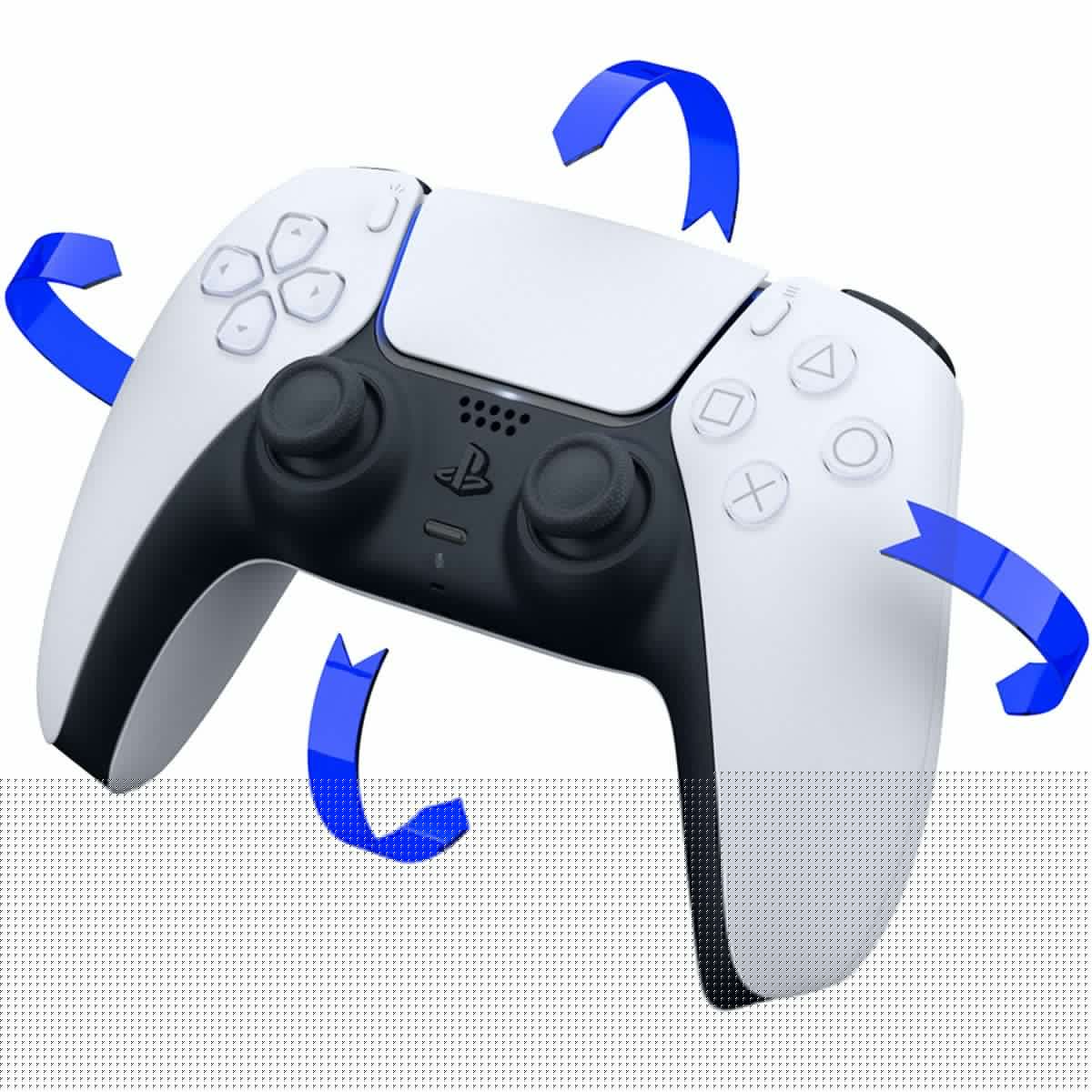 White and Midnight Black PlayStation 5 Disc Edition with Two Controllers M743