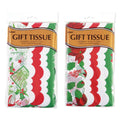24 Count Christmas Printed Scalloped Die Cut Tissue Pack of 12 K4258