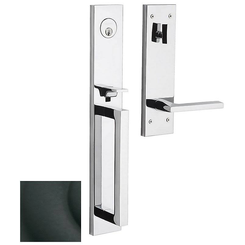 Satin Black Single Cylinder Entry Set E163057
