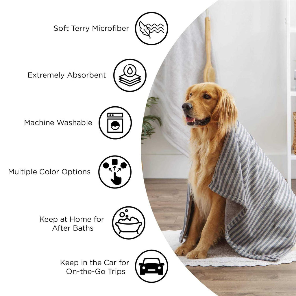 Red Embroidered Pet Towel P7239