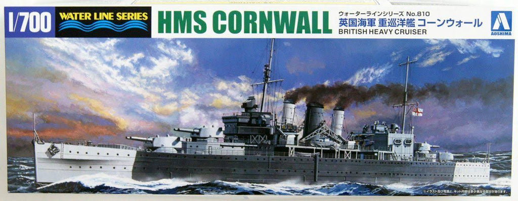 1/700 Scale Royal Navy Heavy Cruiser HMS Cornwall Kit I46569