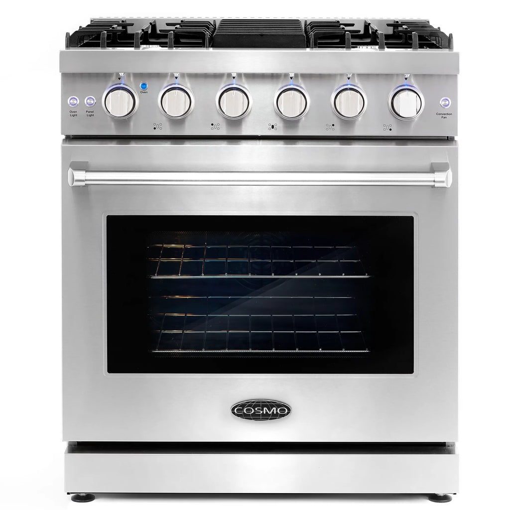 5 Piece Kitchen Appliance Package with Gas Range Dishwasher French Door Refrigerator Wine Refrigerator E250335