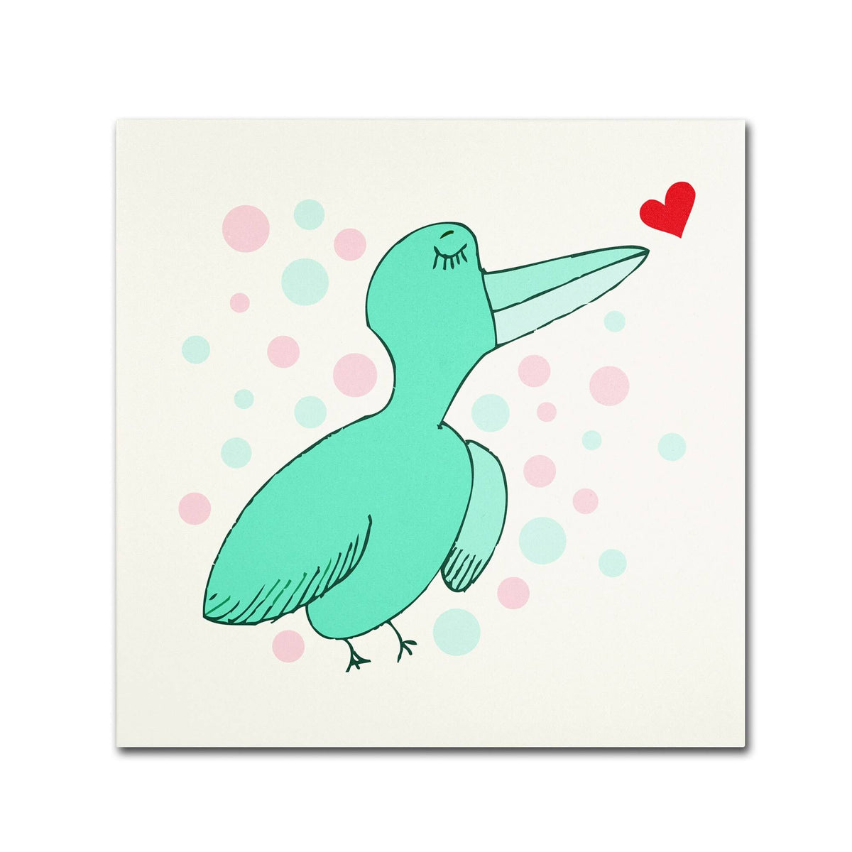 Dreamy Love Bird Canvas Art D91386
