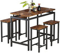Black 5 Pieces Counter Height Table and Chairs Set E180561